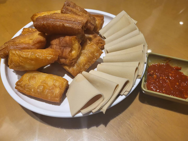 千张卷油条