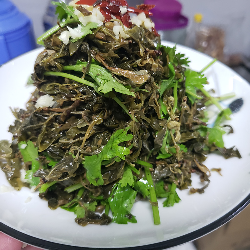 凉拌珍珠菜-大别山野菜